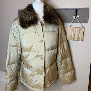 Ann Taylor down-like feather coat size Medium